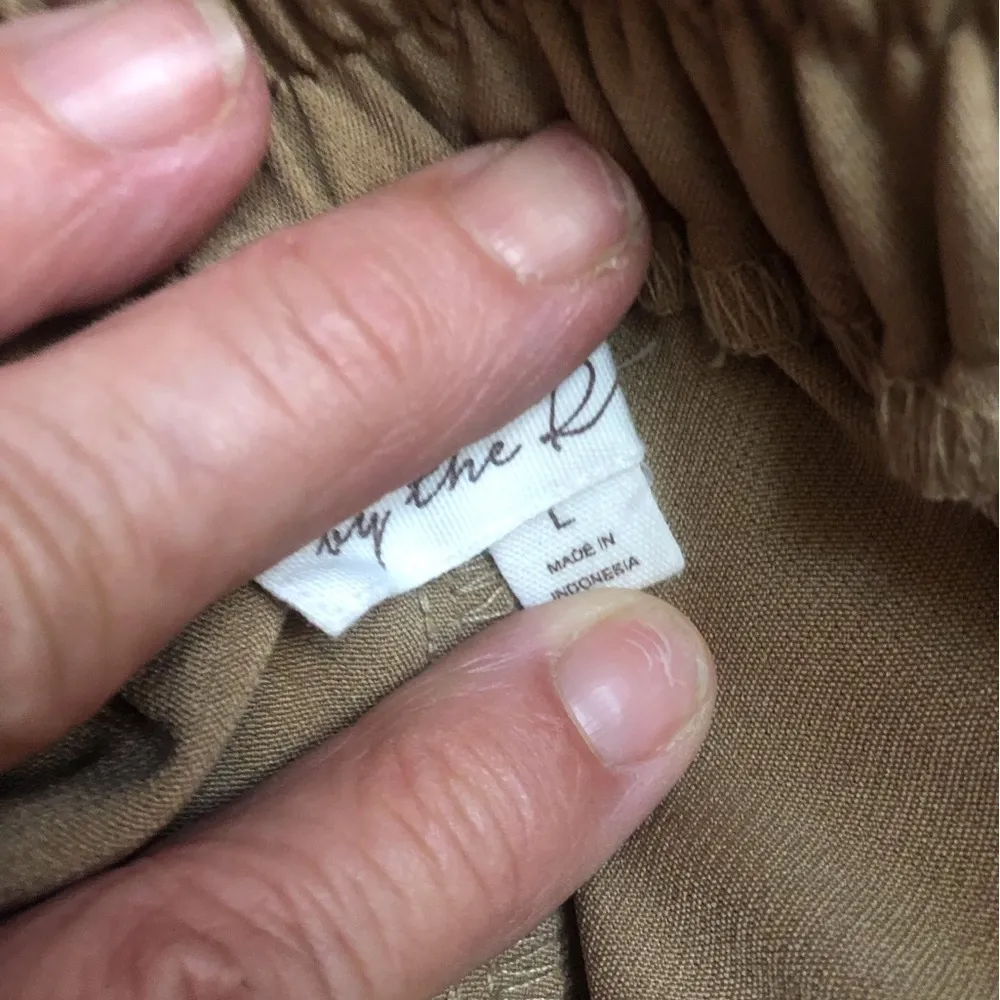 Vintage Paper Bag Pants from by the River Size Large Dark Khaki Tan - Image 7