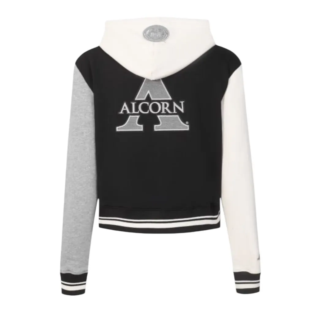 NWT Pro Standard Alcorn State University Full Zip
Hooded Sweatshirt Black Size M Size M - Image 3