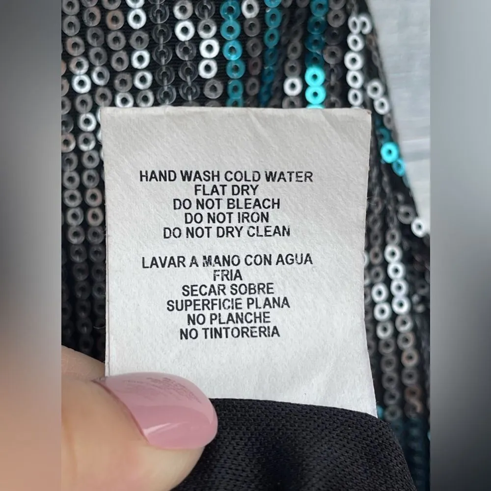 Fredrick’s of Hollywood BodyCon Sequin Mini dress medium - Image 6