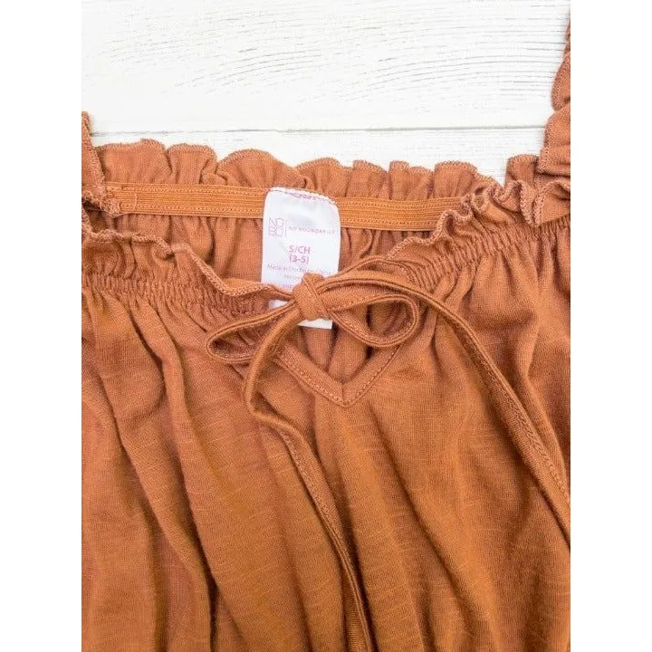 No Boundaries chocolate peasant top - Image 2