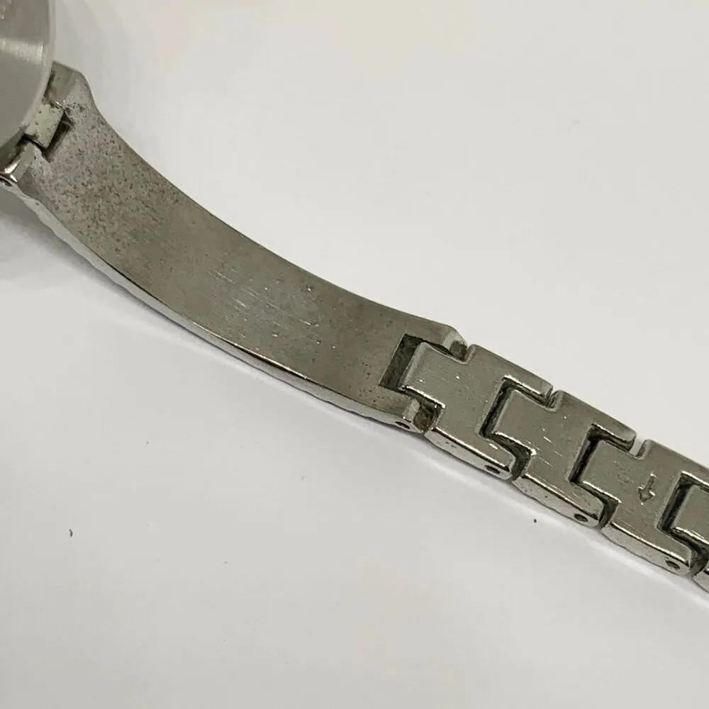 Charter club silver tone ladies quartz analog wrist watch 22mm  size 7” running - Image 6