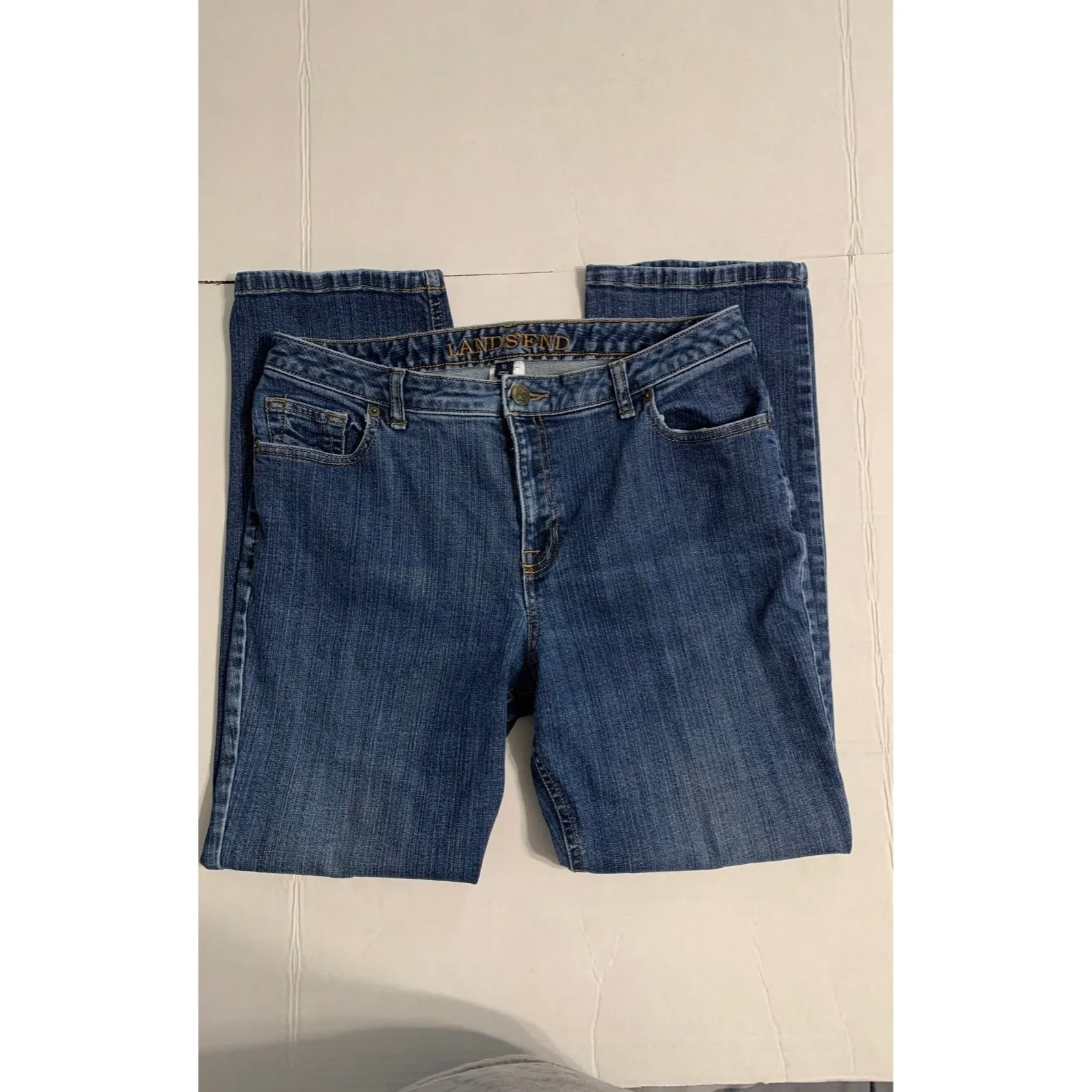 Lands End Bootcut Jeans Size 12 - Image 4