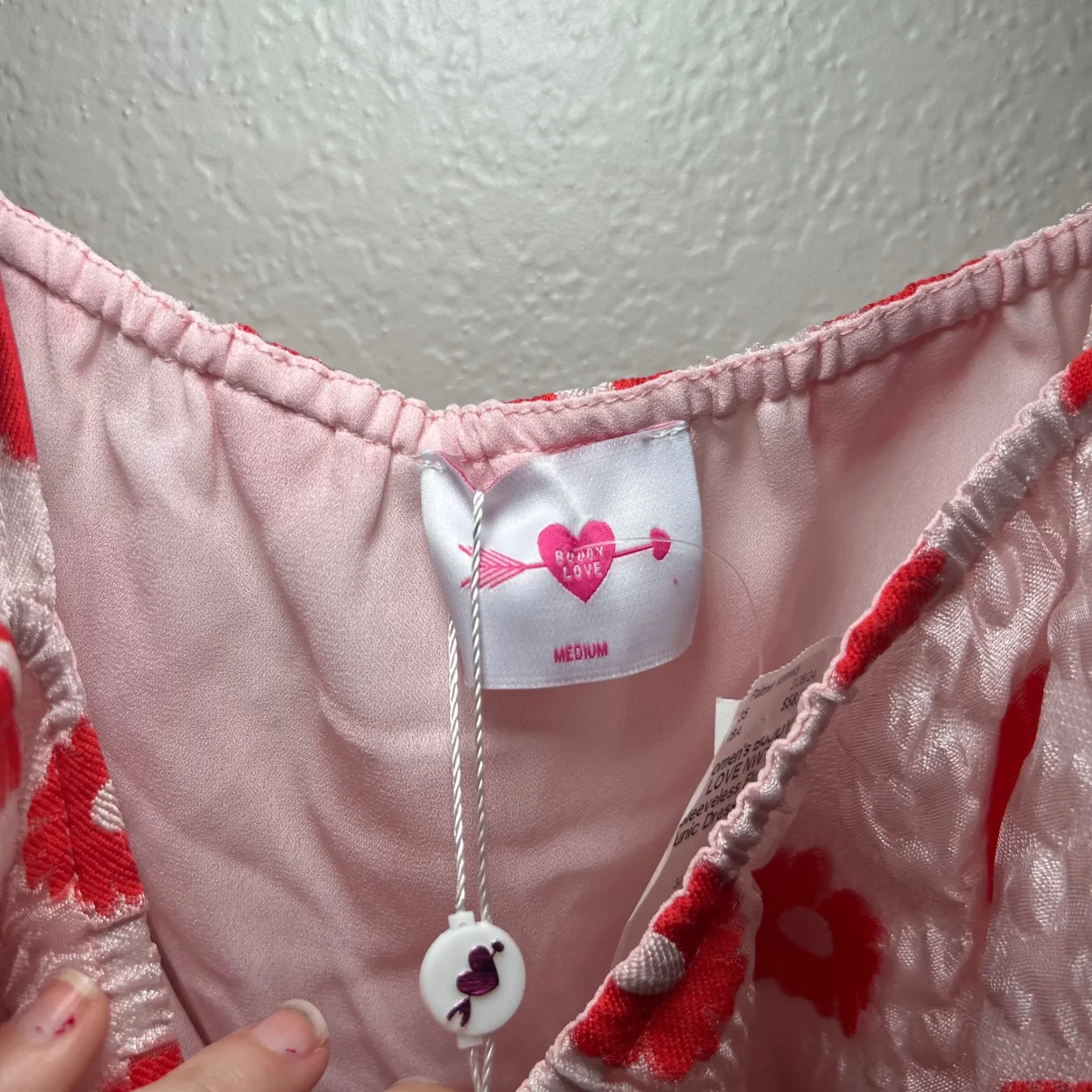 nwt buddy loves cherry delight mini dress party event holiday girly floral boho Size M - Image 4