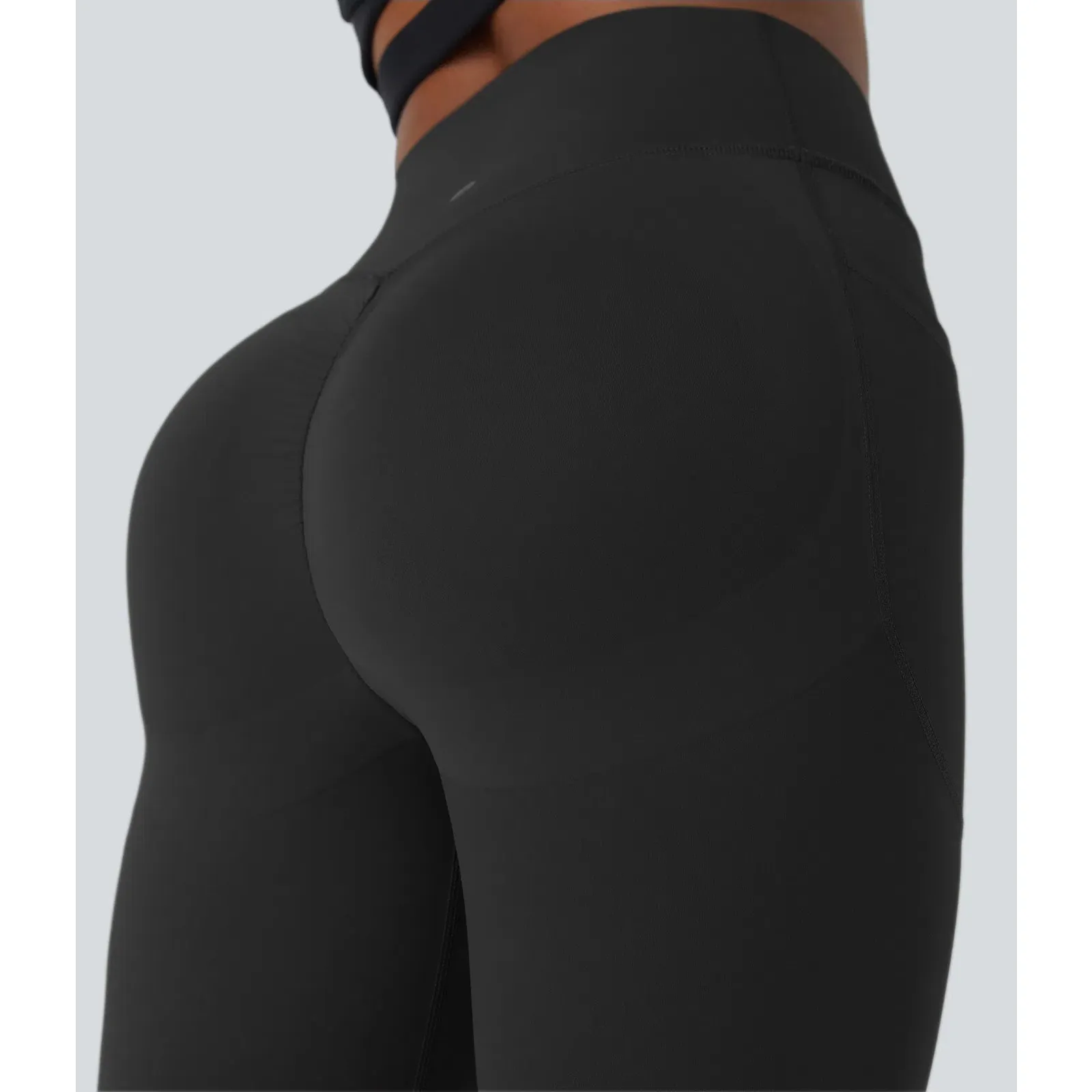Halara UltraSculpt SoCinched Butt Lifting Tummy Control 7/8 Legging Black XS - Image 2