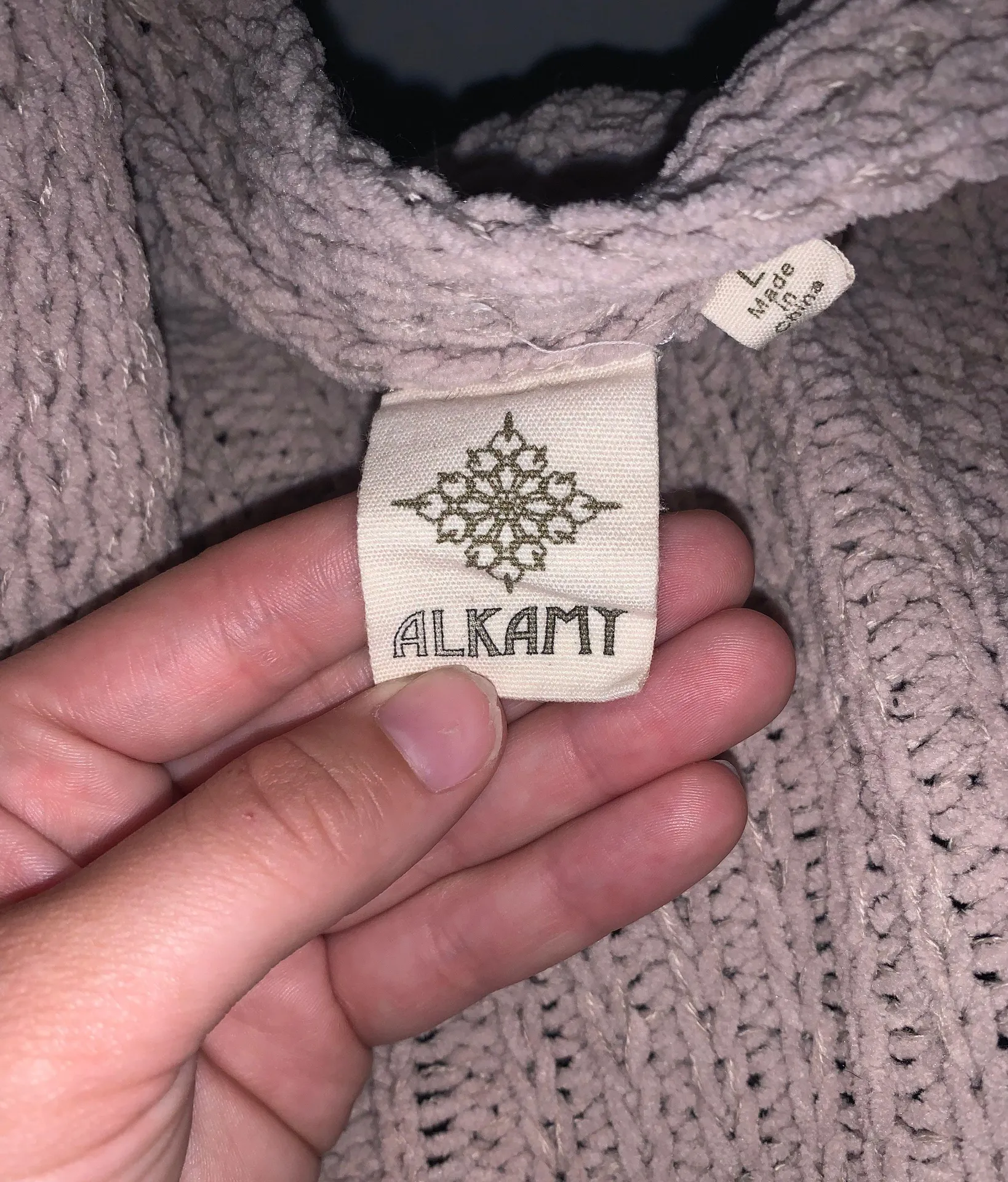 Pale Pink Cardigan Size L - Image 4