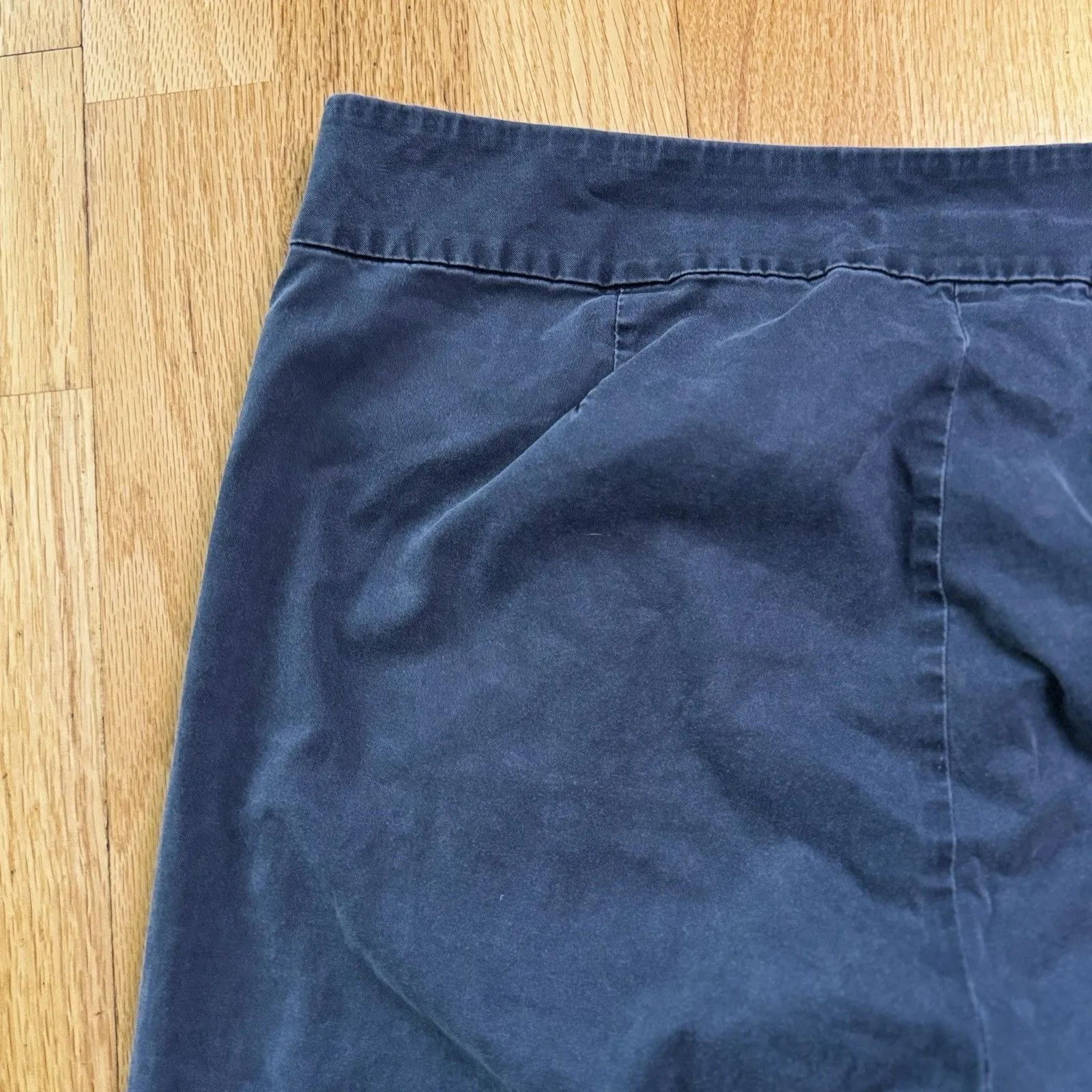 Eileen Fisher Cropped Straight Leg Faded Black Sz 8 Minimalist Preppy Chic - Image 14