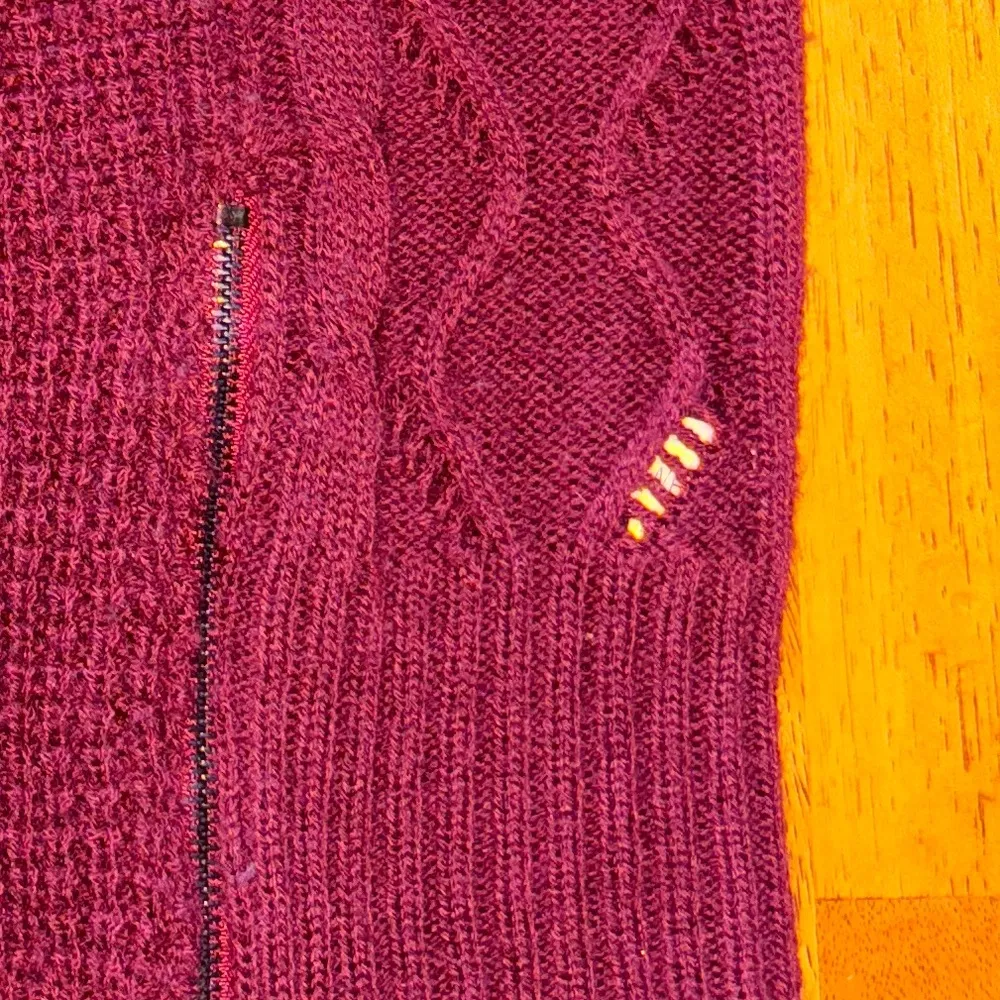 Women's Burgundy Knit Dress - Image 12