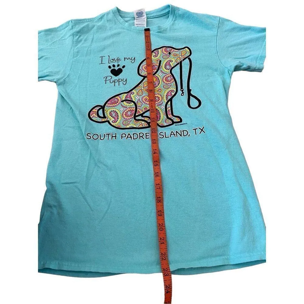 Delta Pro Weight I Love My Puppy T Shirt South Padre Island - Image 11