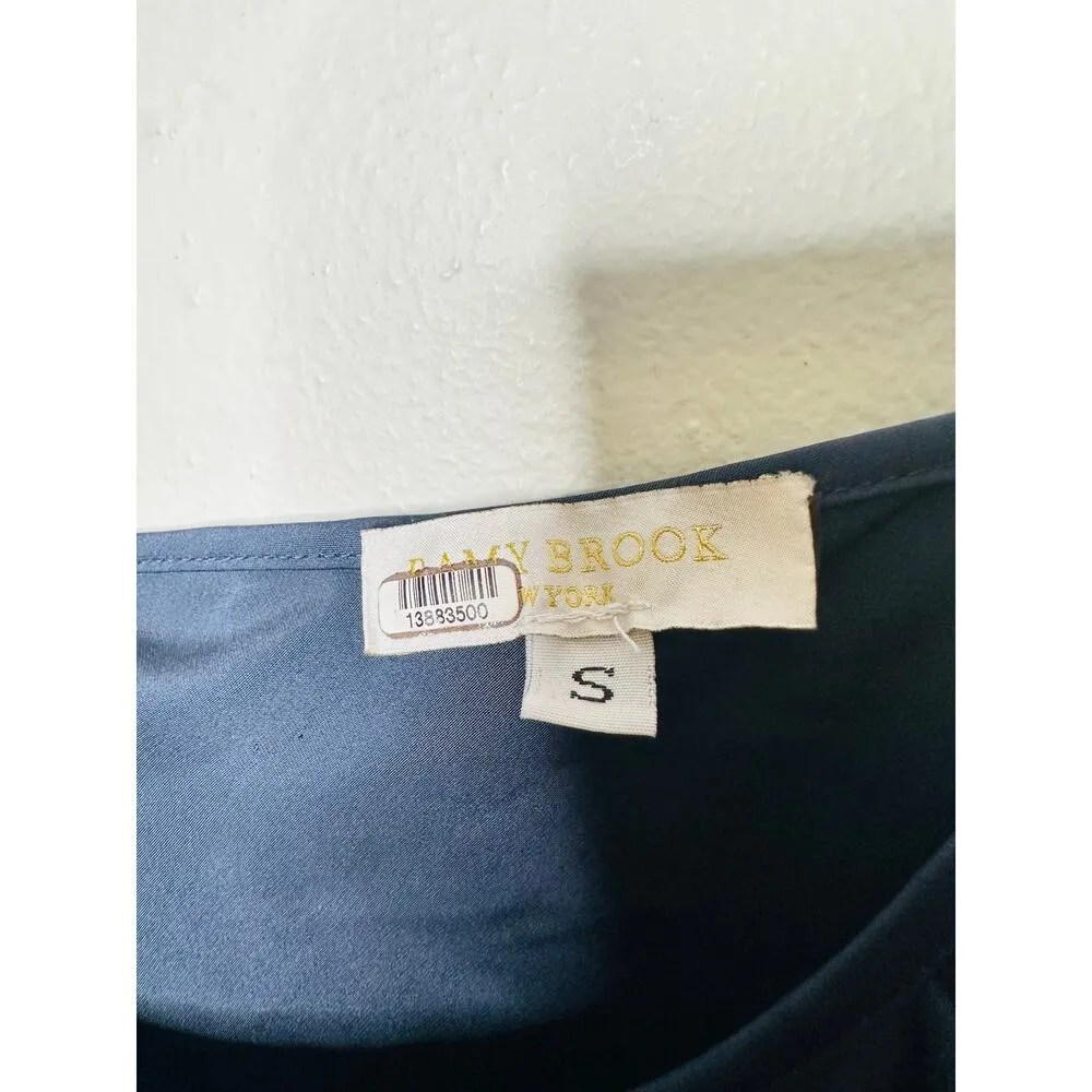 RAMY BROOK Dark Blue Thin Strap Off Shoulder Blouse Top Size Small - Image 2