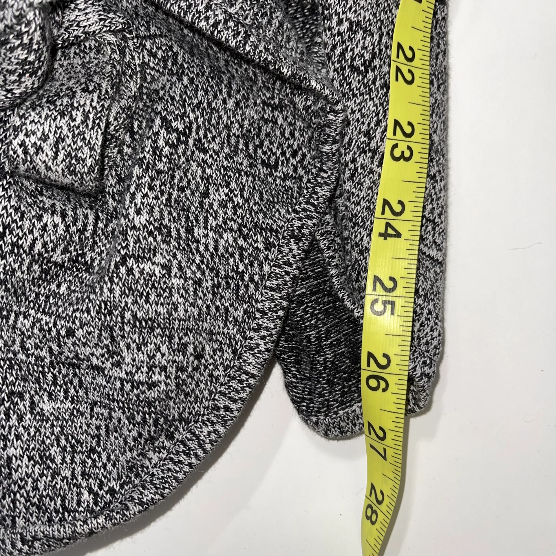 Dark Heather Gray Wrap Front Belted Cardigan - Image 9