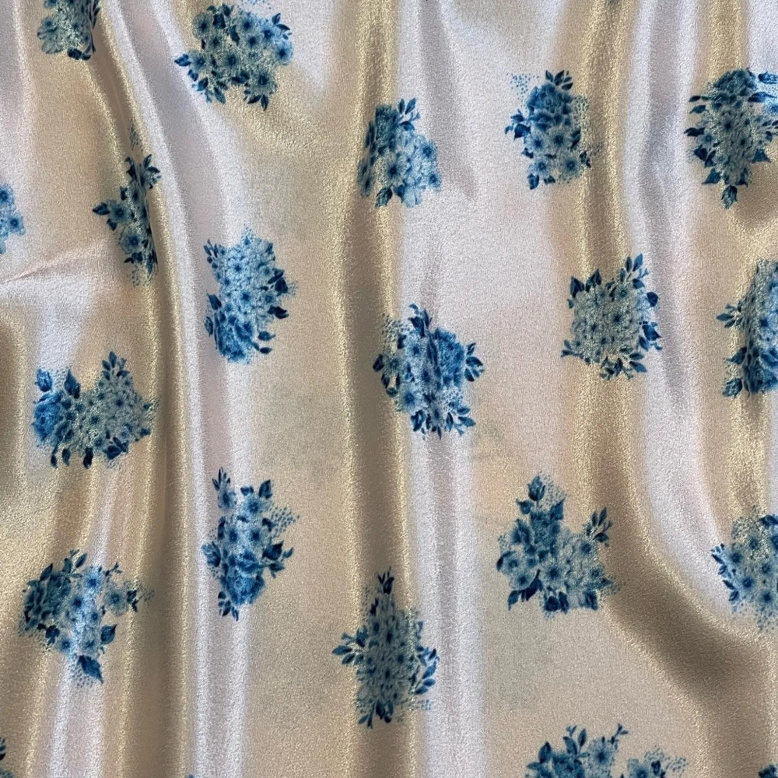 We are HAH Oversized Size XS NWT Let It Slip Dress Ditsy Floral French Blue - Image 11