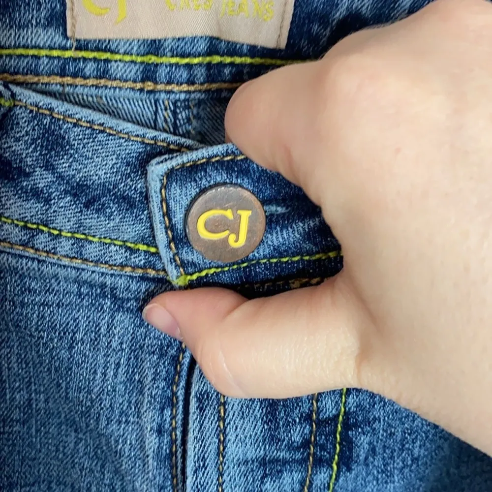 Crest Jeans being stitch racing patches extra short light wash jeans size 5 / 6 Blue - Image 5