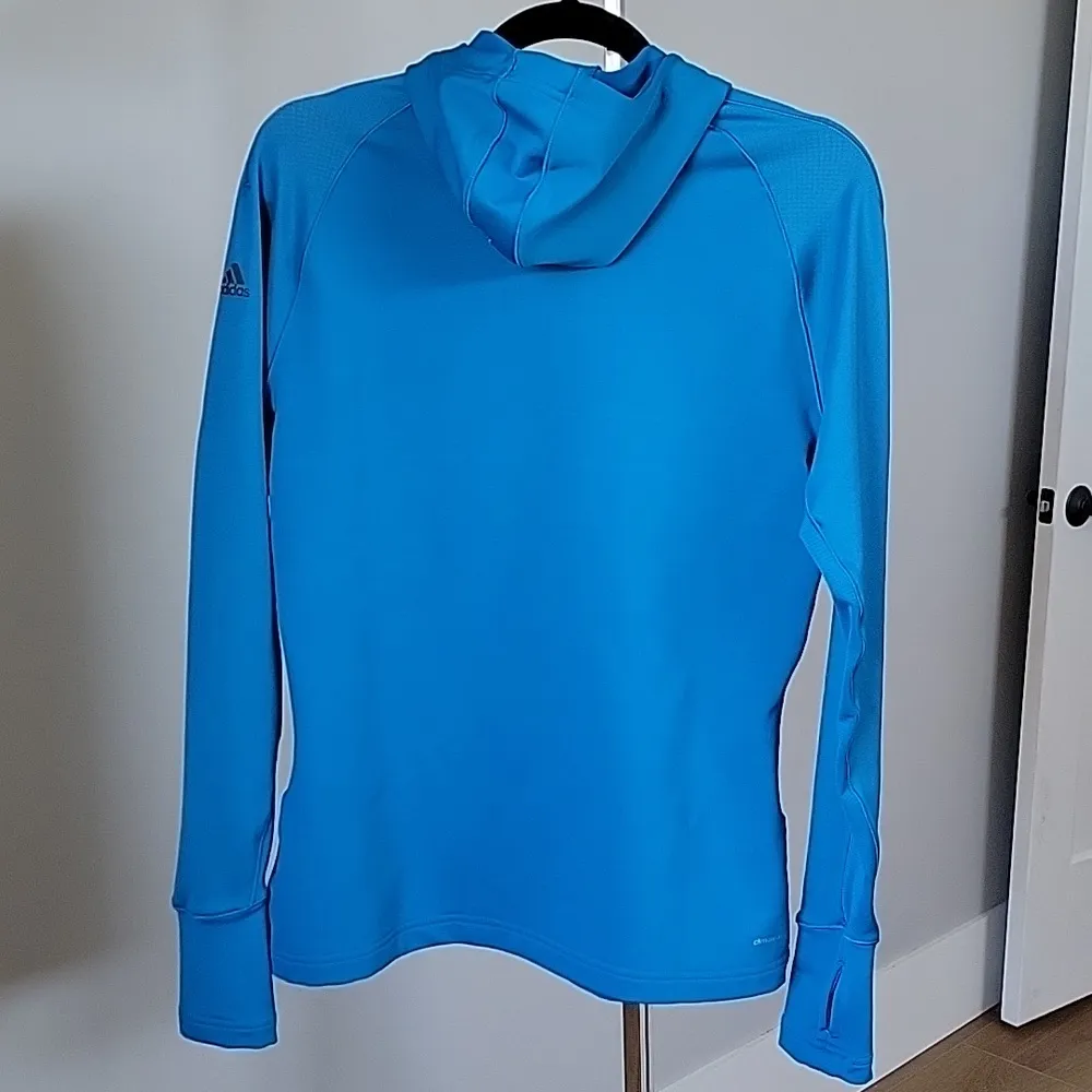 Adidas Climawarm Techfit Hooded Long Sleeve Top - Image 9