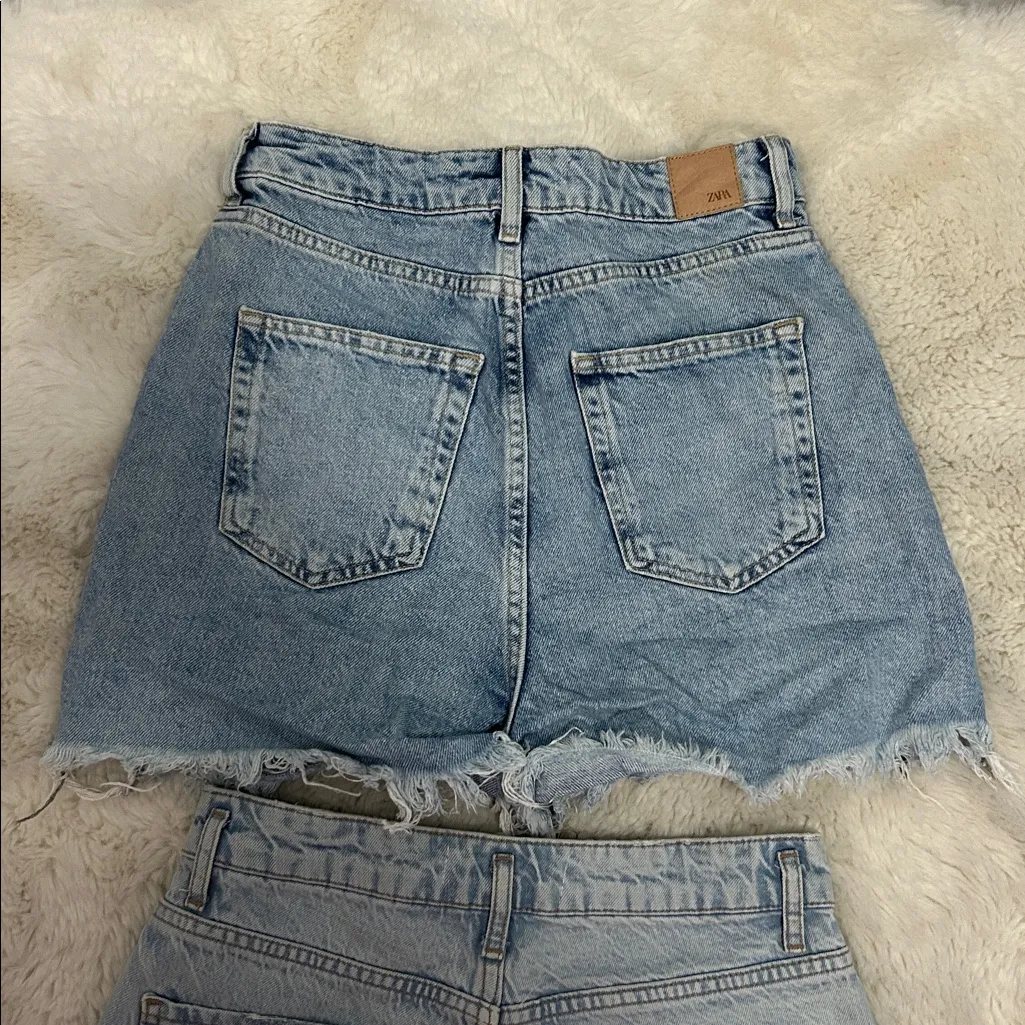 Zara Distressed Denim Shorts Bundle - Image 5