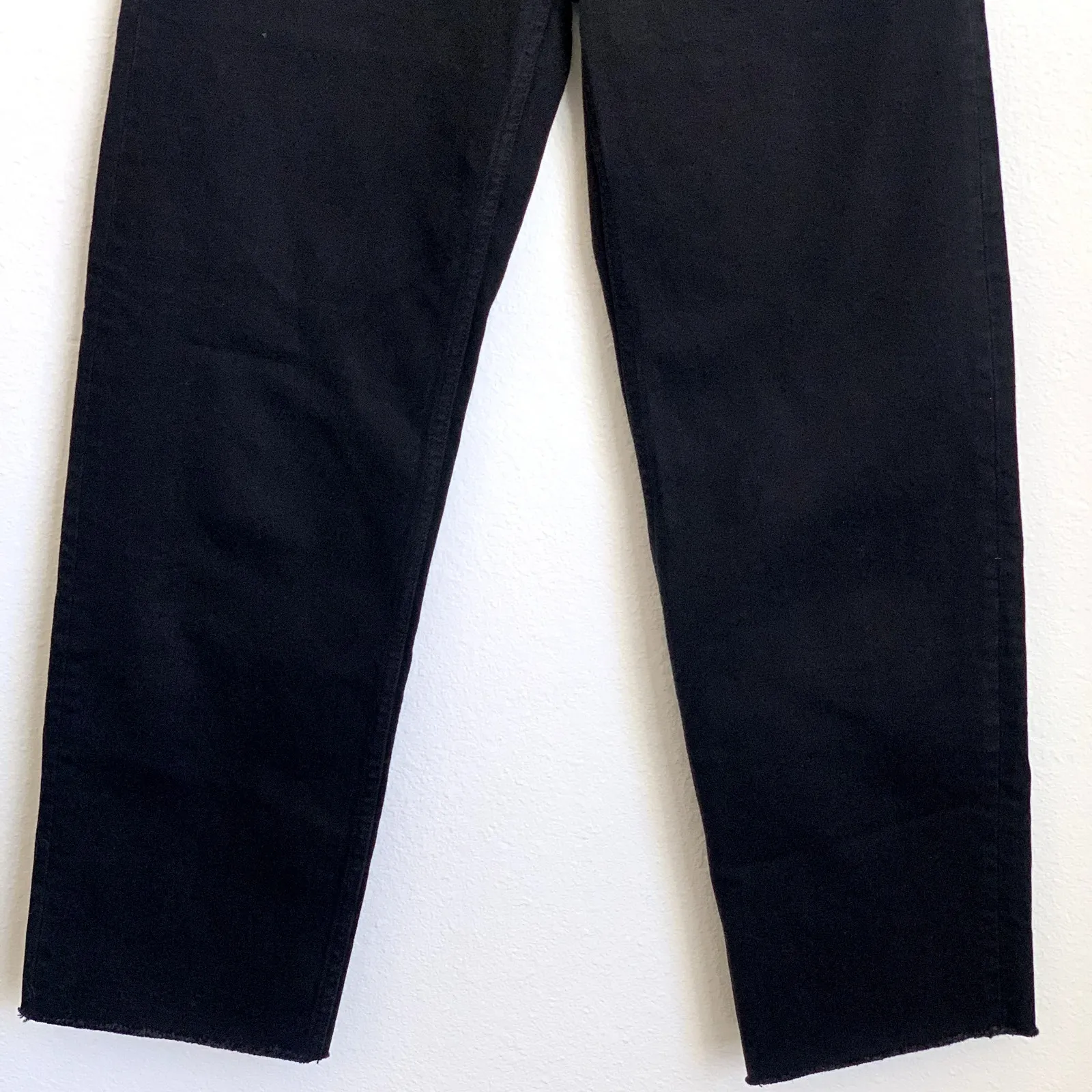 NEW Everlane Sz 23 The Way High Straight Jean in Coal Black Organic Cotton - Image 7
