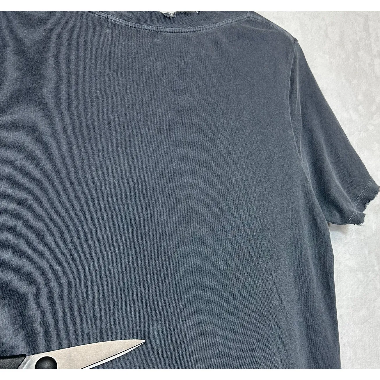 n:Philanthropy Small Gray Distressed Shirt Dress Ripped Morrison Knot Athleisure - Image 8