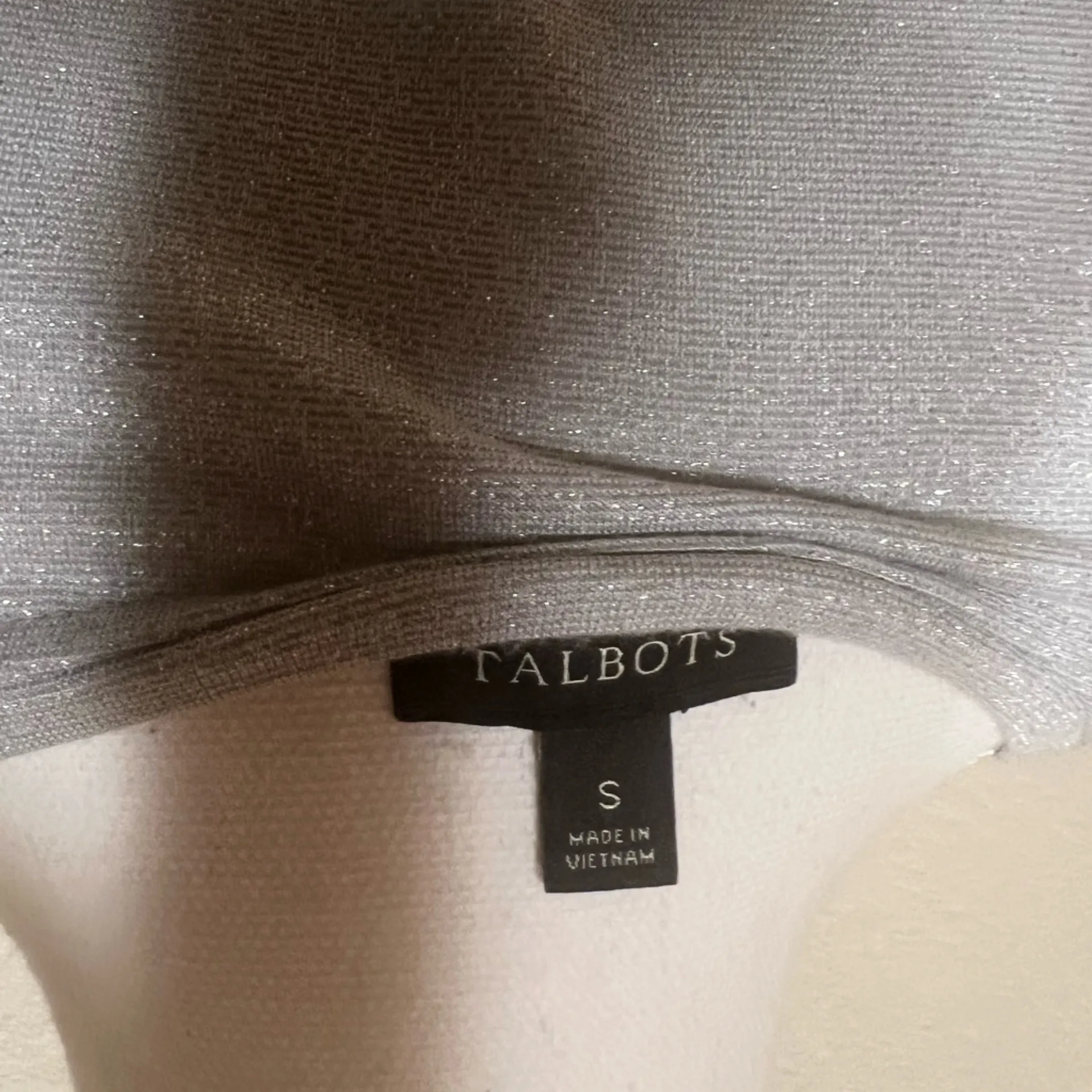 Talbots  Shimmering Silver Blouse - Image 3