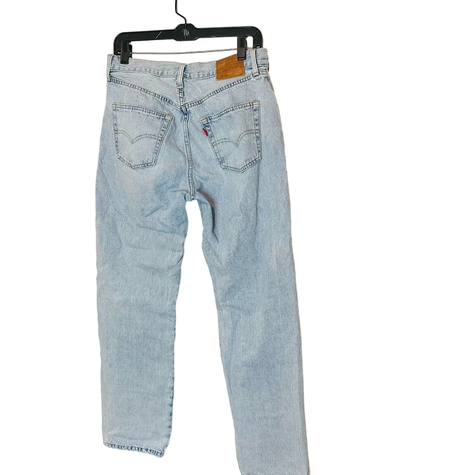 LEVIS 501 Denim Patchwork Four Button Fly Cargo Jeans Size W28 L 30 - Image 2