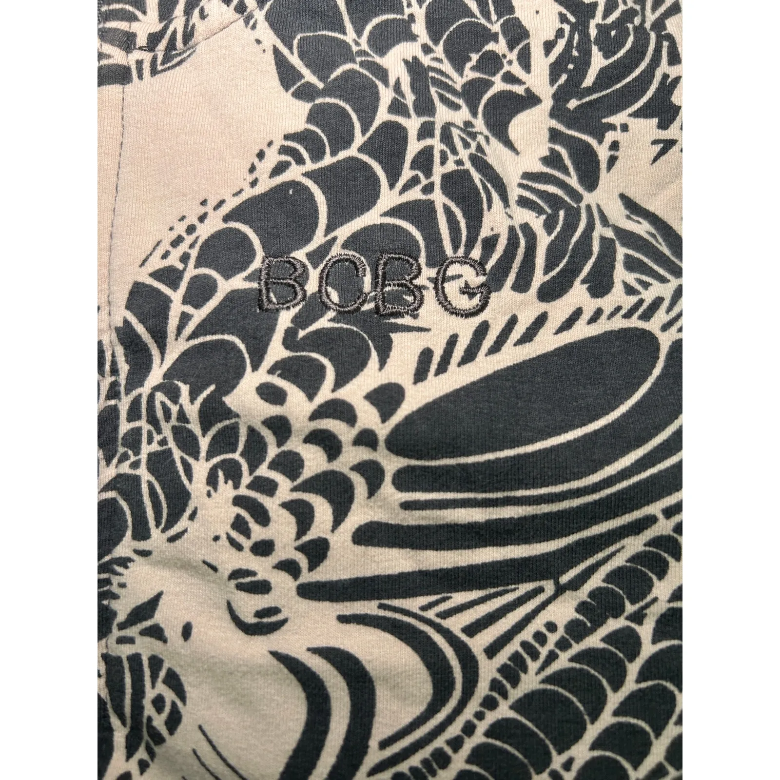 BCBG MAXAZRIA Full Zip Hoodie Jacket Abstract Print Pockets Athleisure‎ M Pink - Image 7