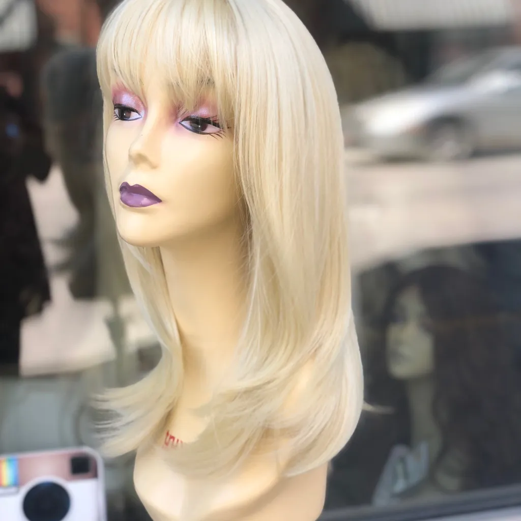 Blonde 613 14 inch Long Layers skin top wig 2020 - Image 7