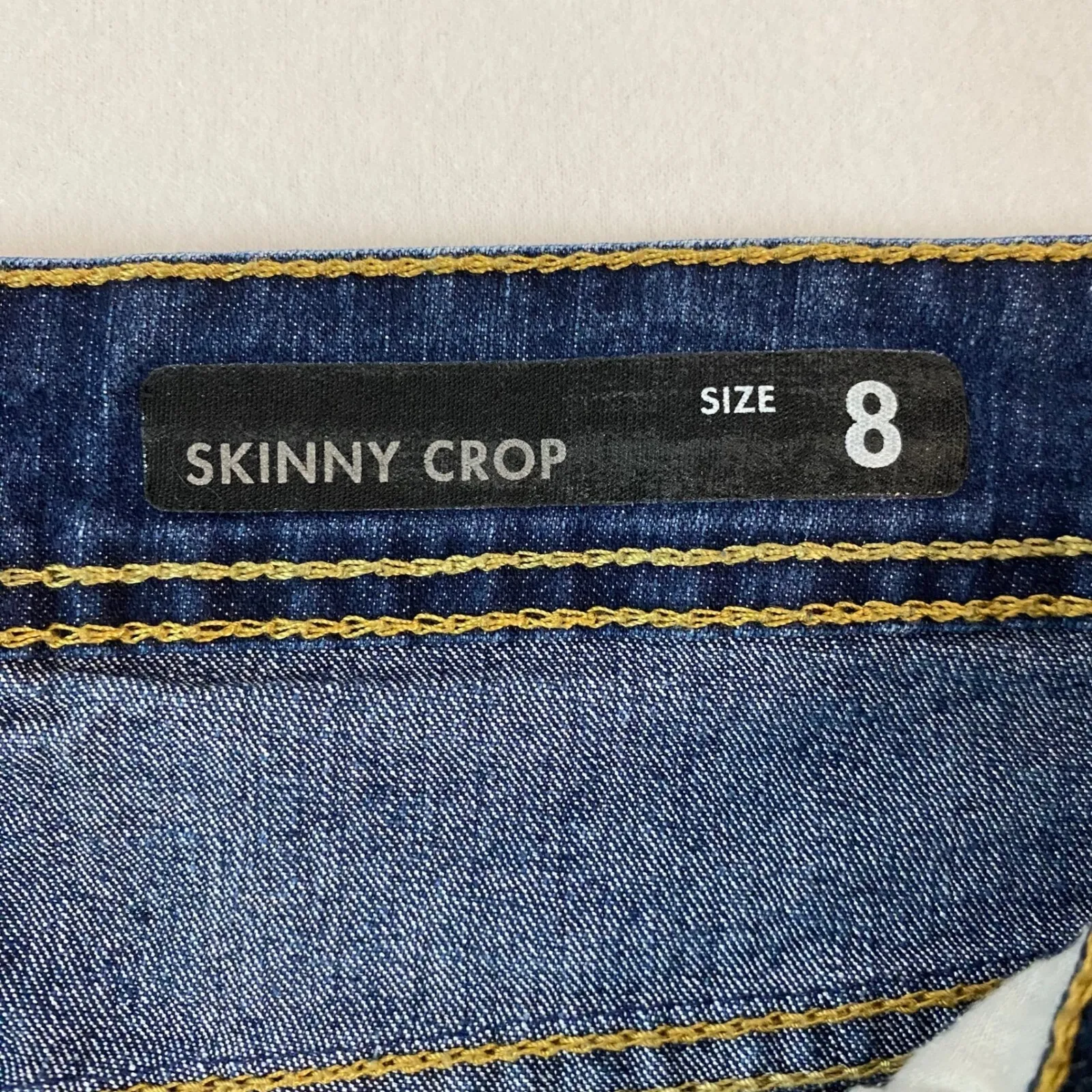 Jordache Skinny Capri‎ Jeans Women's Dark Wash Denim Casual Everyday Size 8 EUC - Image 10