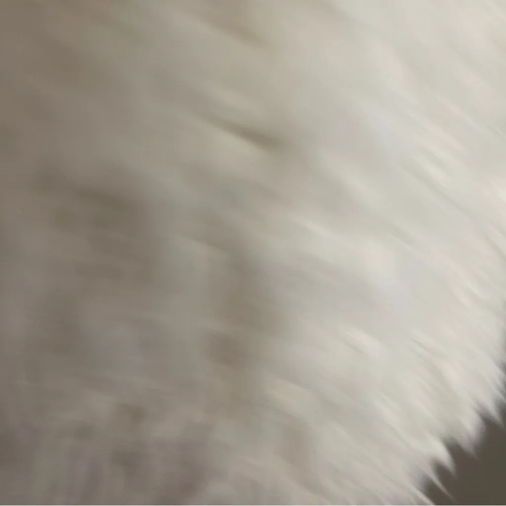 For Love And Lemons Alpine Faux Fur Fuzzy Teddy Vest Lilac White S  EUC‎ - Image 9