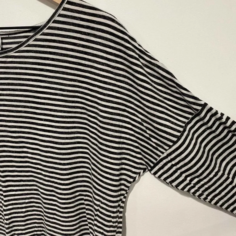 Jaclyn Smith Collection Black & White Striped Top Size XL - Image 84