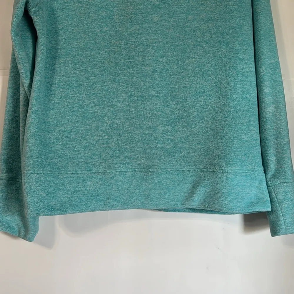 Calvin Klein Women's Fleece Marl Turquoise Jacket Full Zip Mock Neck, Medium - Image 13