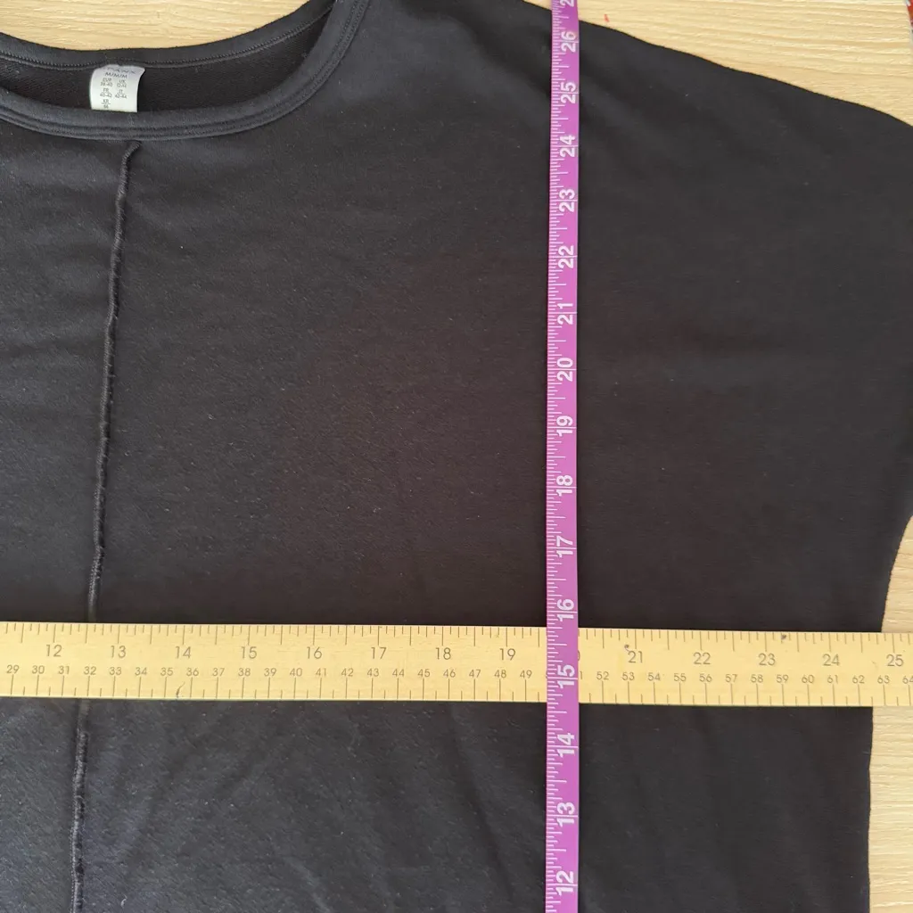 Spanx Medium Perfect Length Dolman Black Sweatshirt Relaxed Fit - Image 6