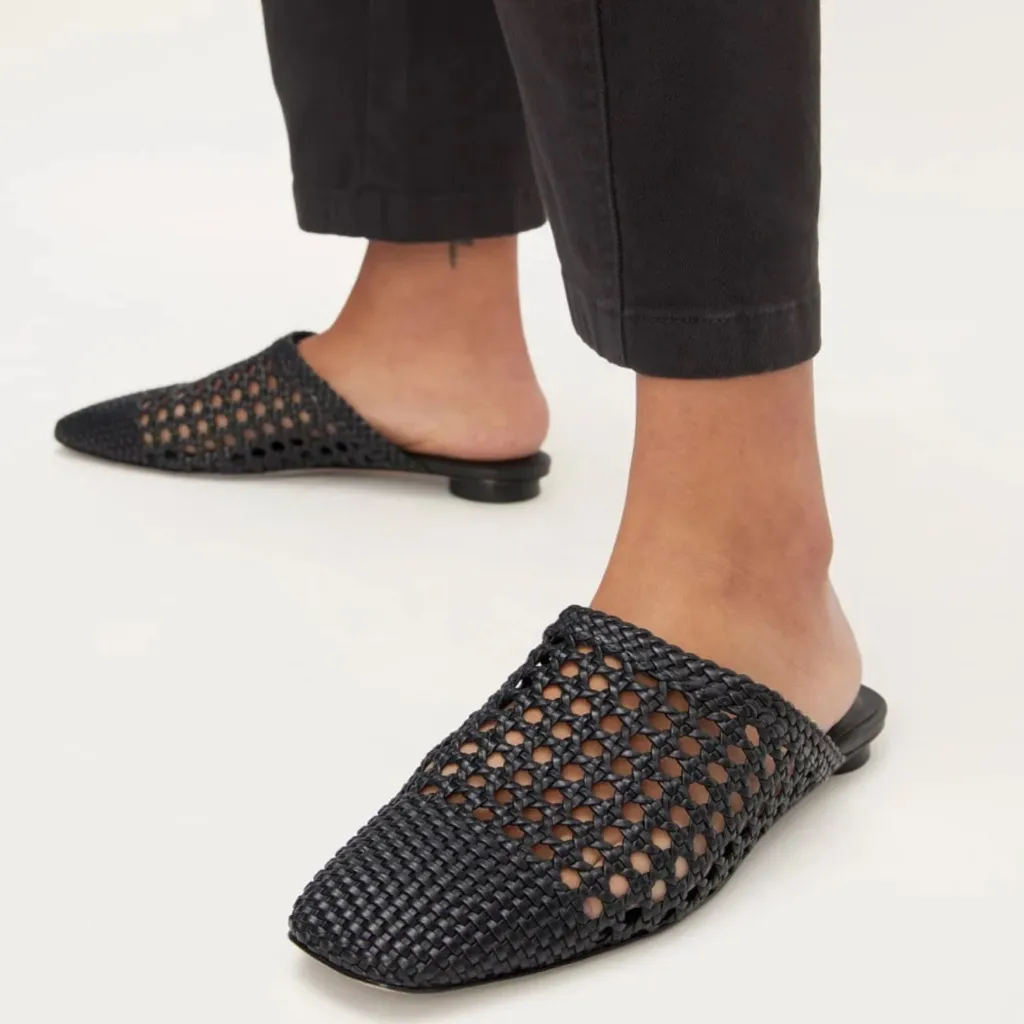 Everlane The Day Black Woven Mule 7.5 - Image 2