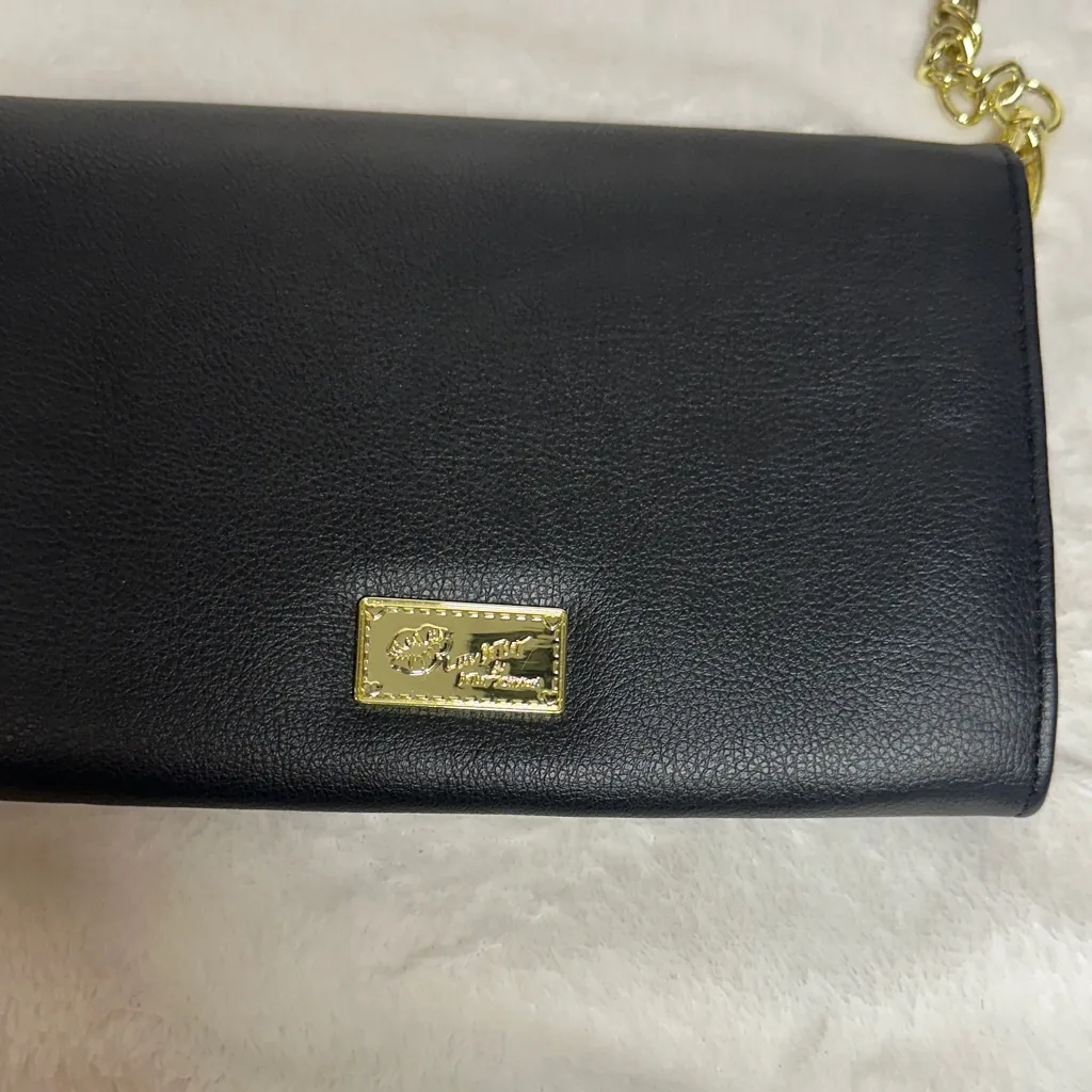 Betsey Johnson Black Crossbody Bag with Rainbow Accents - Image 4