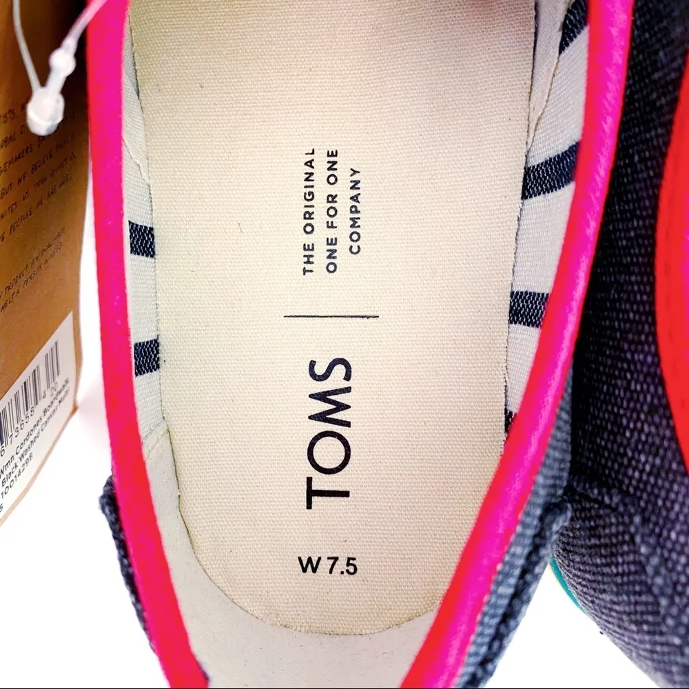 TOMS Cordones Boardwalk Sneakers Womens Size 7.5 Shoes Venice Beach Collection - Image 8