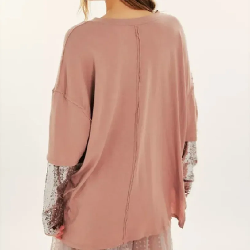 Free People Nellie Sequin Twofer Top - Image 4