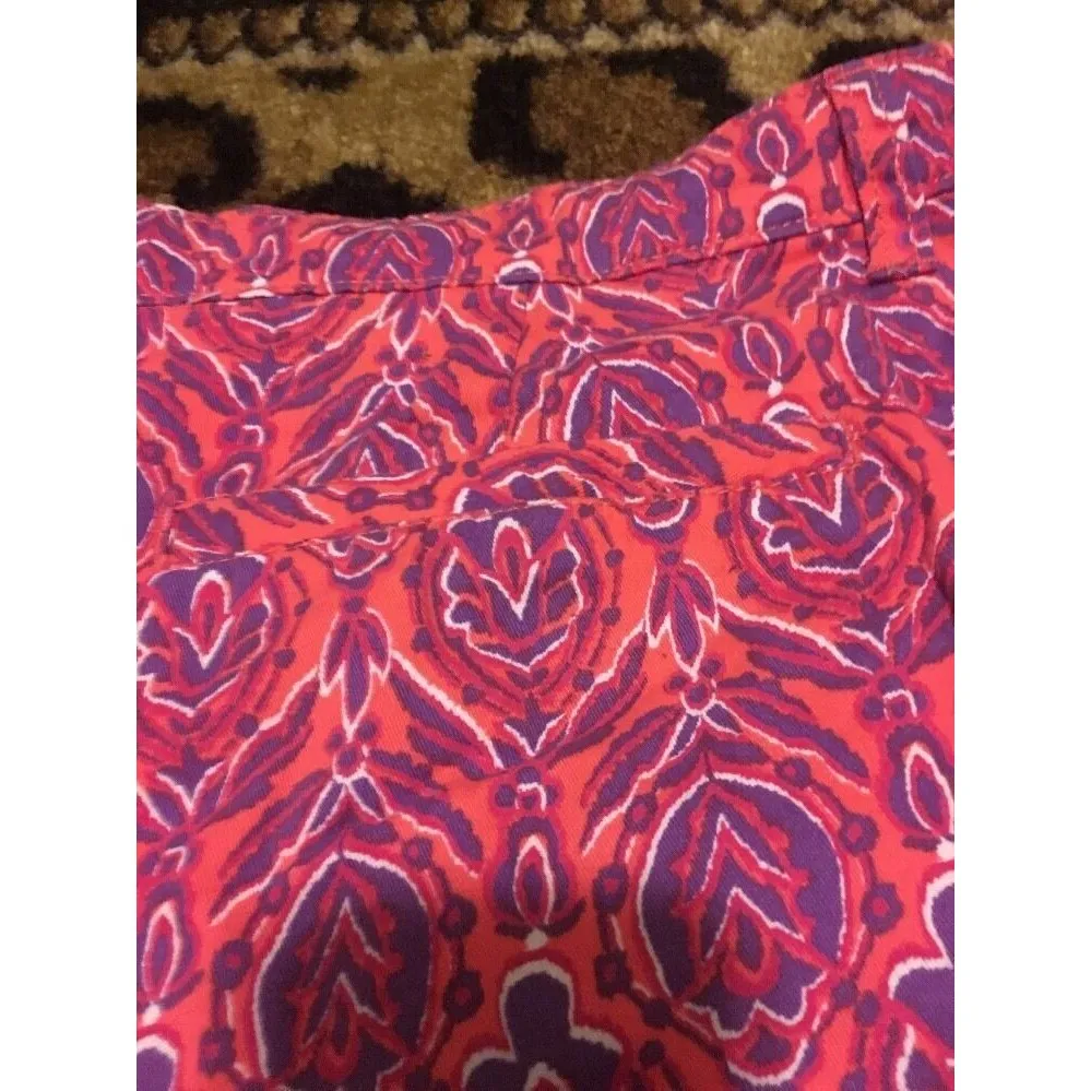 Faded Glory Women's Printed Cuffed Shorts Zip Button Pockets Size 16 - Image 8