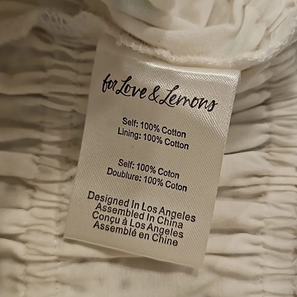 💕FOR LOVE & LEMONS💕 Azalea Smocked Cropped Top ~ White FLoral Print Medium - Image 15