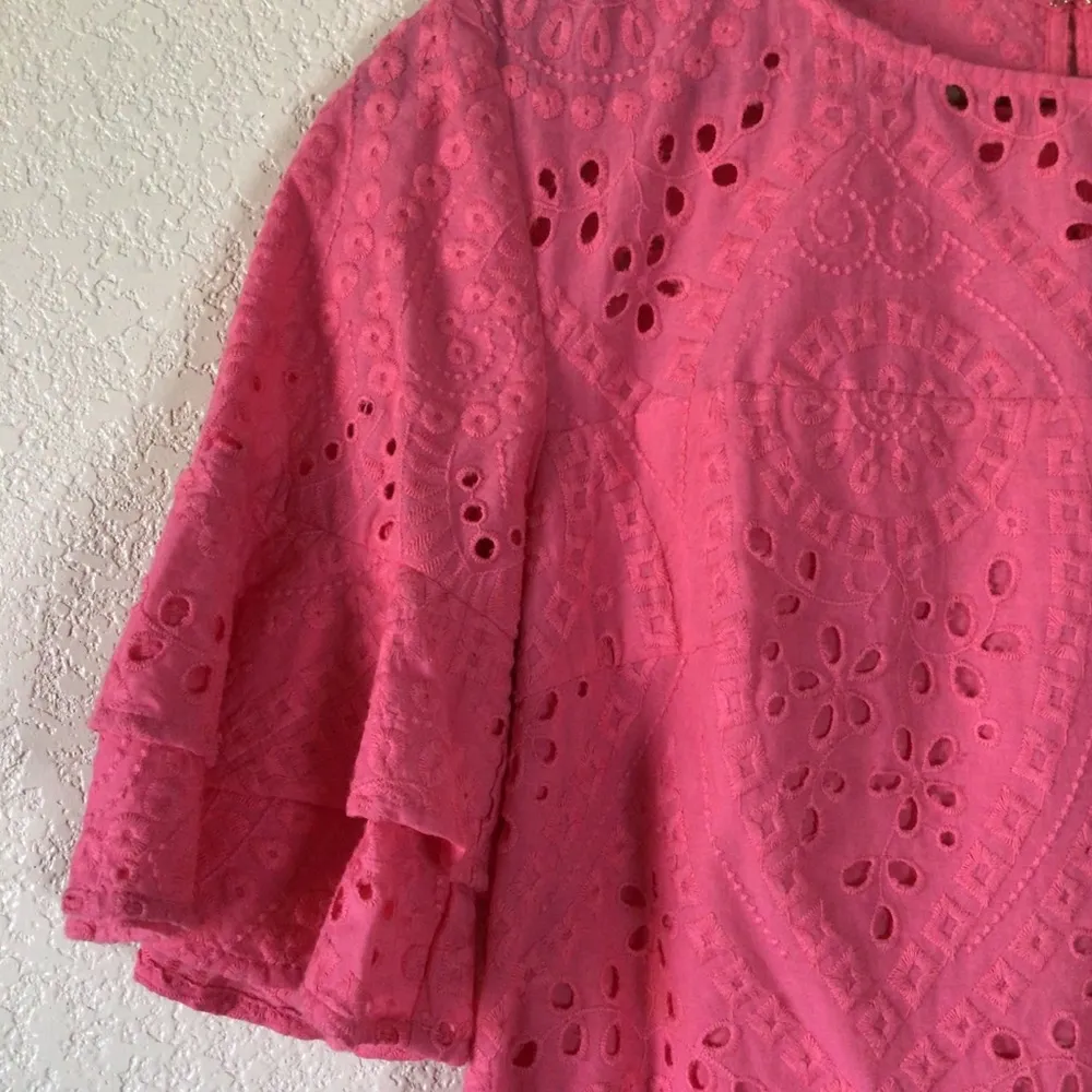 Trina Turk Praise Embroidered Eyelet Sheath Dress - Image 6