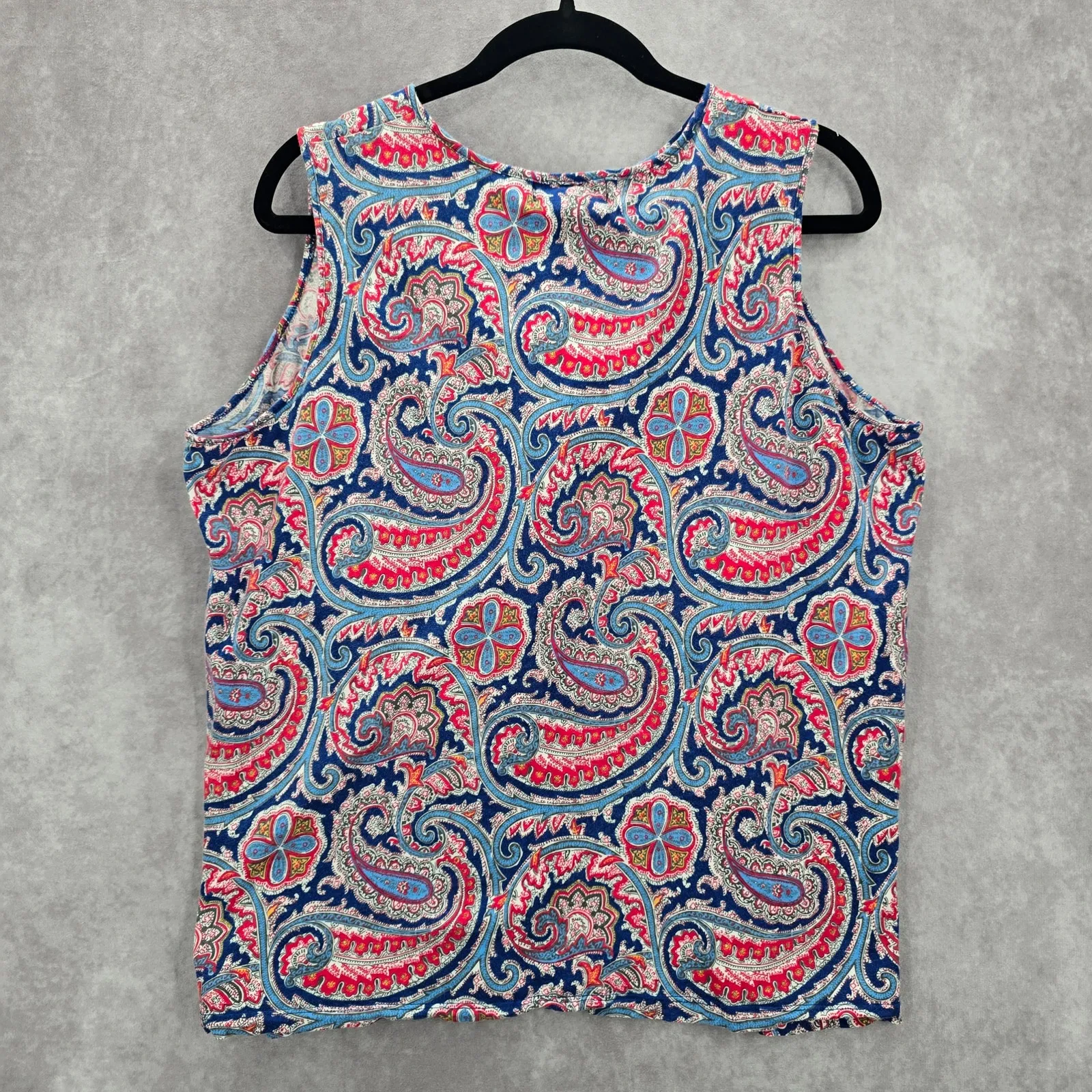 Lauren Ralph Lauren Blue Floral Ruffle Cotton Blouse Top‎ Shirt Plus 2X - Image 2