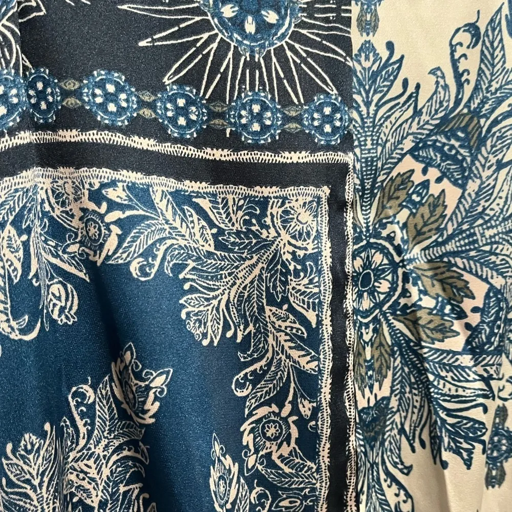 Free People NWOT Oasis Satin Faux Wrap Pajama Romper - S - Image 11