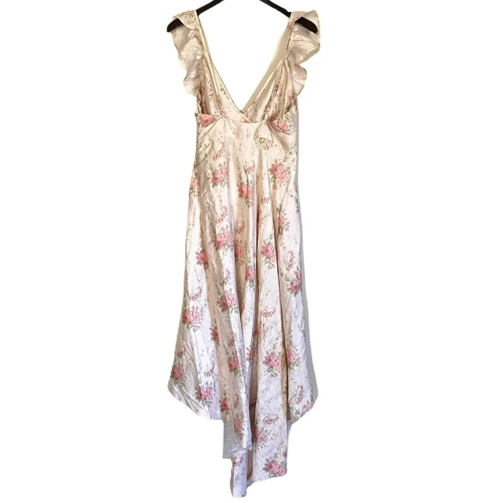 NWT LOVESHACKFANCY Cosmo Hi Low Floral Dress 2 - Image 10