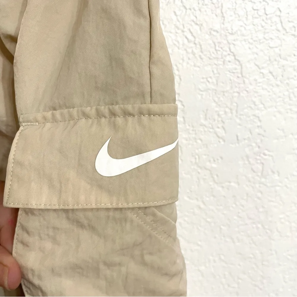 Nike Womens Shorts Tan High Rise Essential Woven Cargo Pockets Pull On Size XS - Image 7