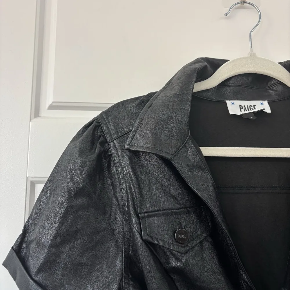 Paige Anessa Faux Leather Jumpsuit - Image 10