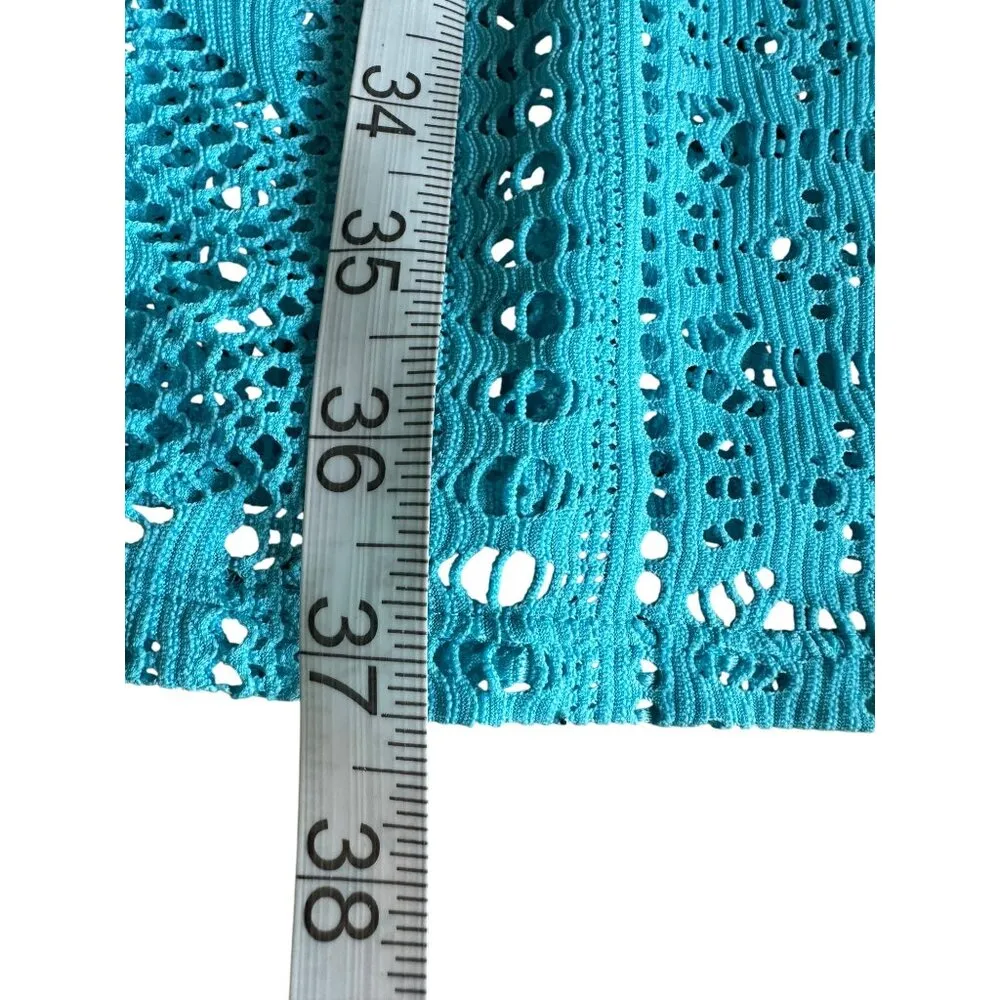 Blue Crochet Beach Cover - Image 5