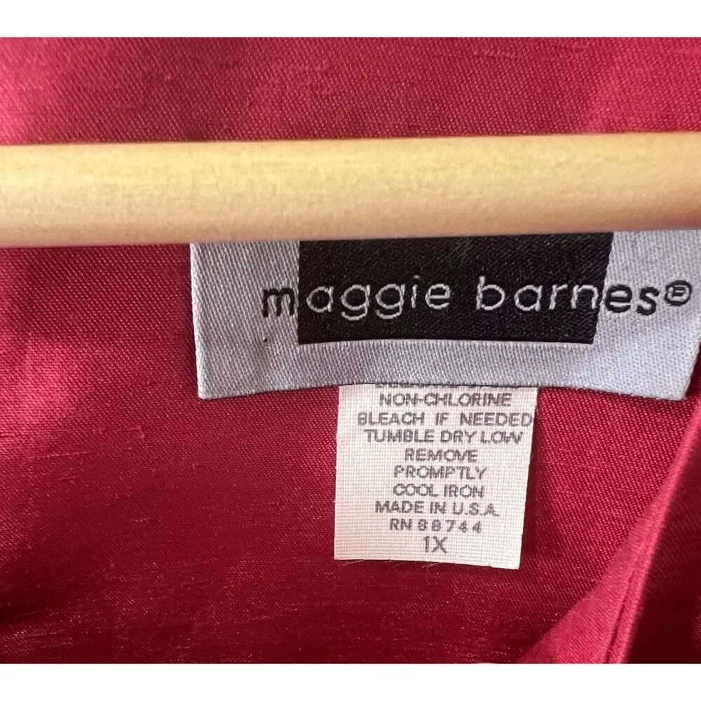 Maggie Barnes Women’s Willow Ridge Sleeveless Pink Blouse Shell Plus Size 1X - Image 4