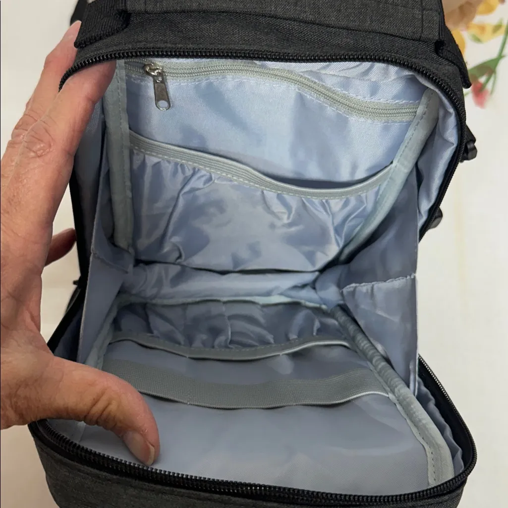 Curmio Grey Crossbody Bag multifunctional can be used for medical supplies Gray - Image 8