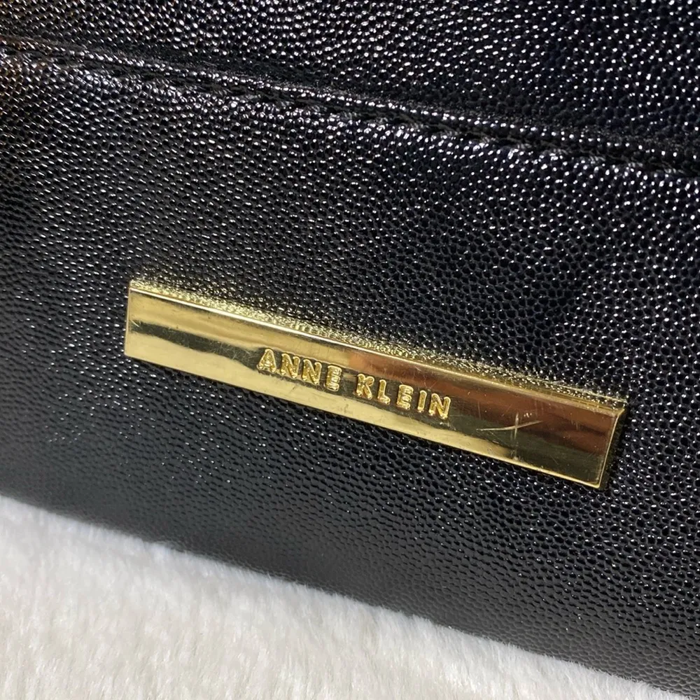 Anne Klein Black Dome Satchel EUC some flaws - Image 12