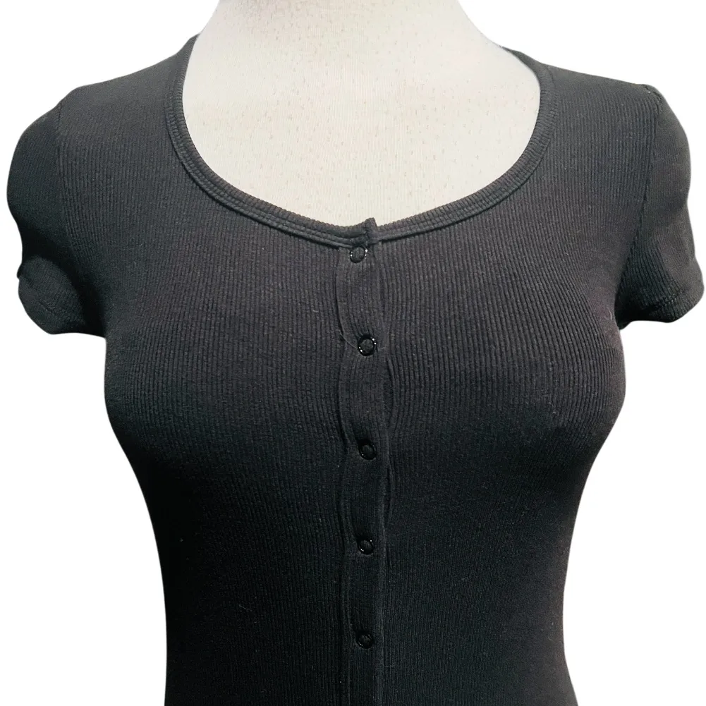 HATCH The Softest Rib Nursing Midi Dress Black Size 0 New - Image 6