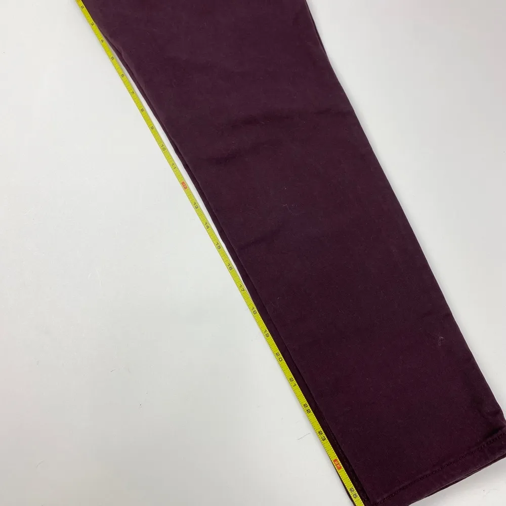 Jessica Simpson Burgundy High-Rise Ankle Skinny NWT Size 8 - Image 9