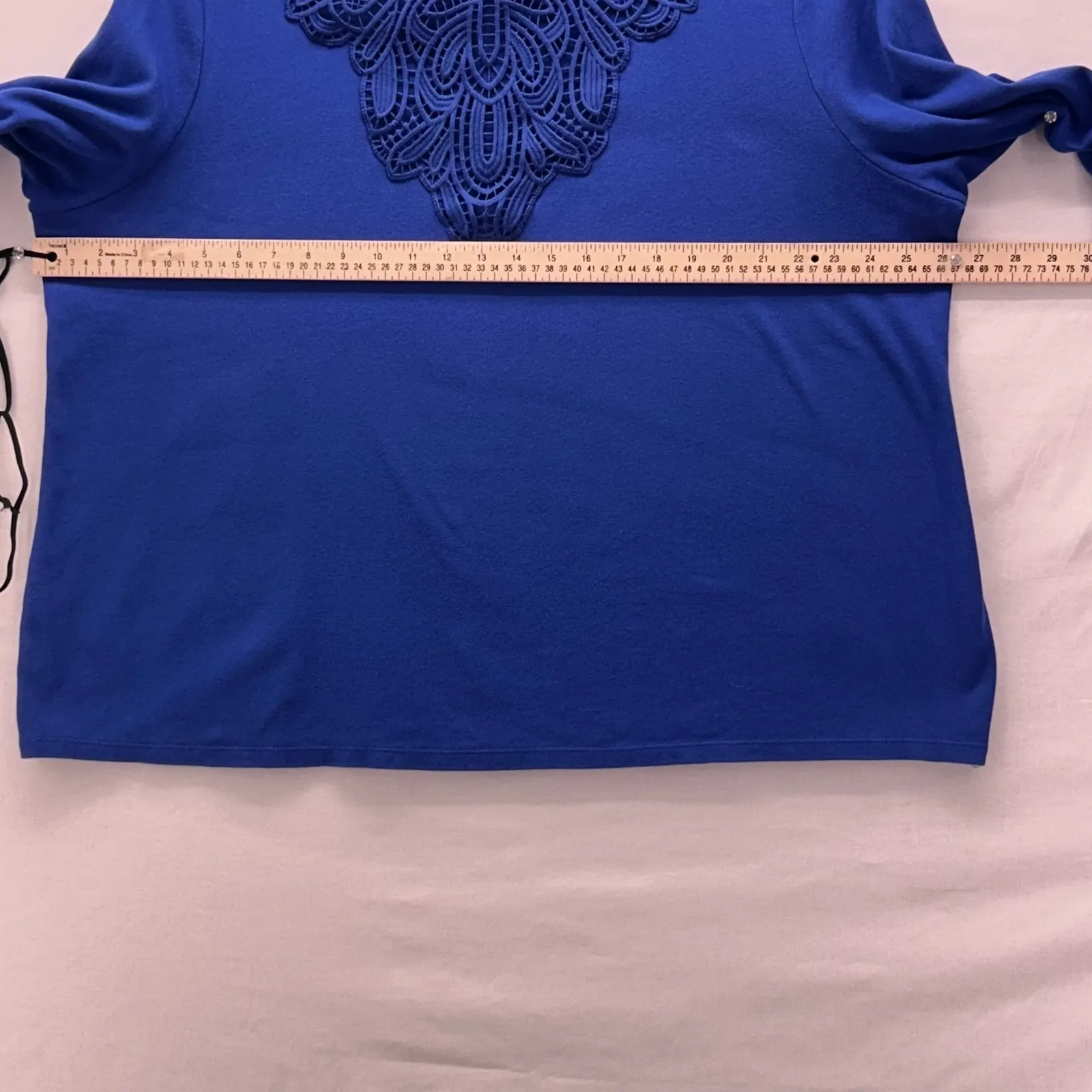 Croft And Barrow Blouse Top Blue 2X - Image 5