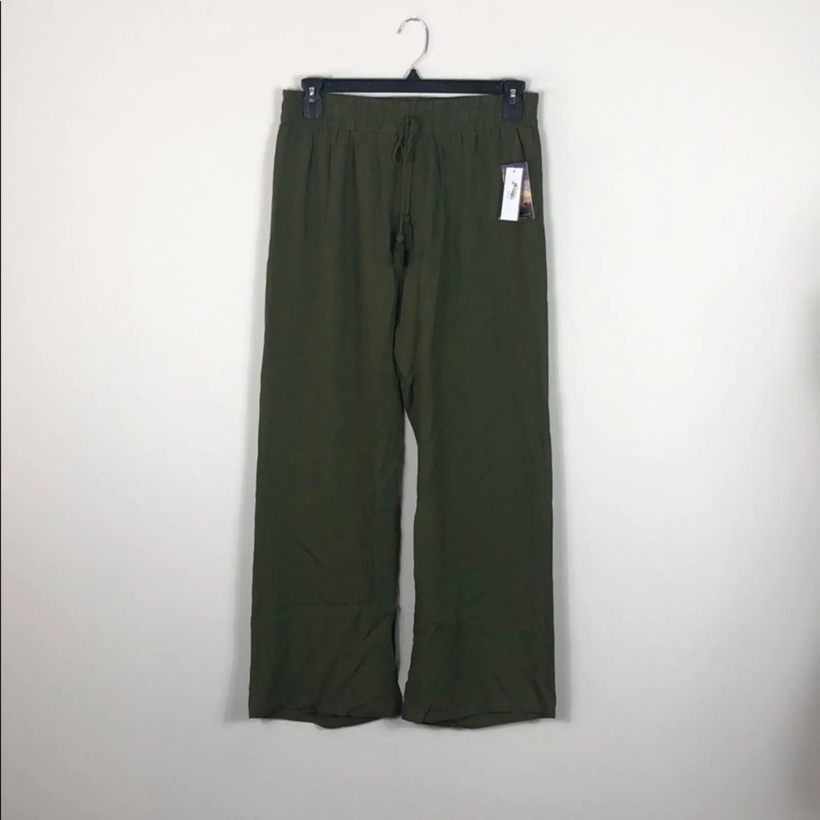 Be Bop Pants Palazzo Green Pull On - Image 6
