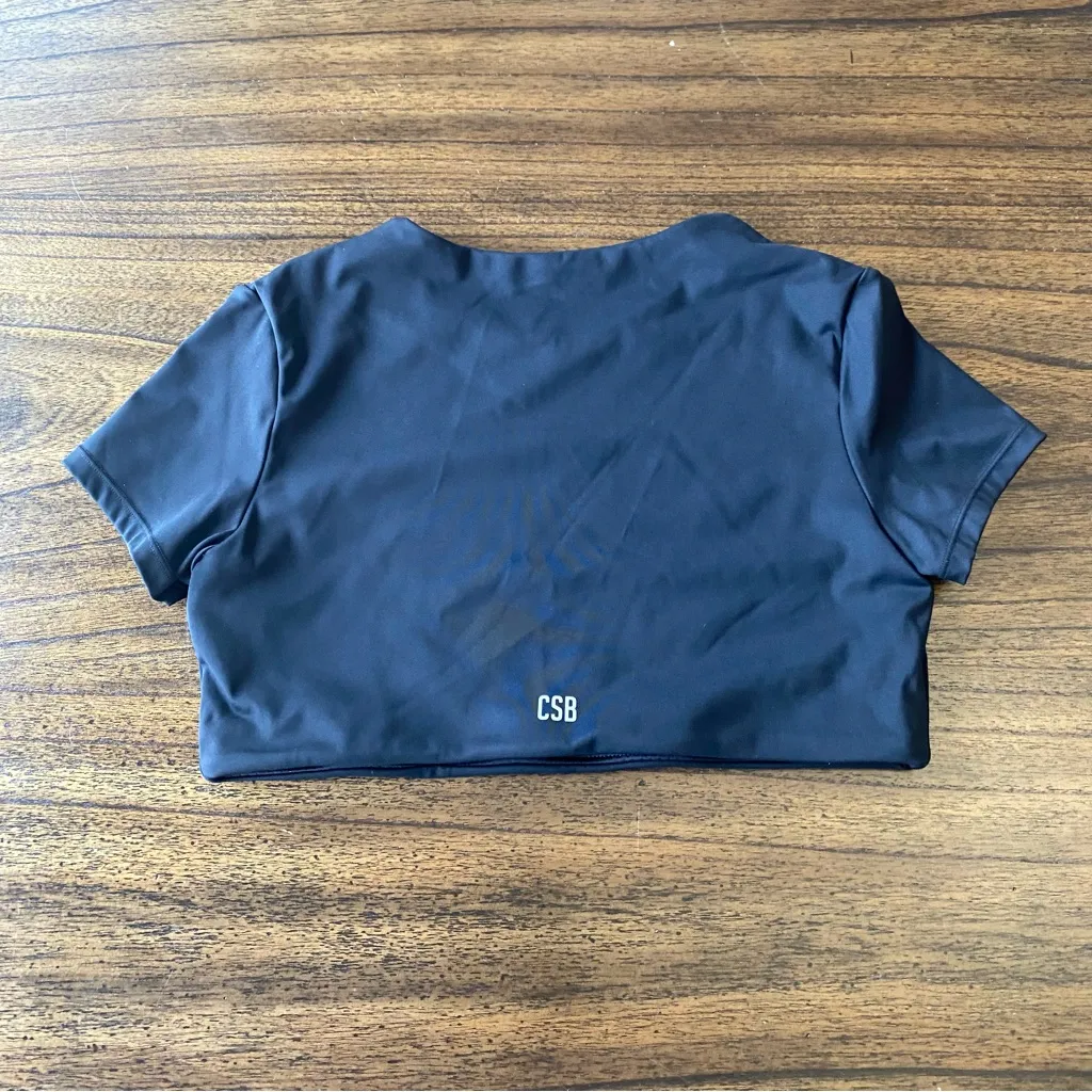 CSB Freedom Active Tee – Black, Size L, Crop Shop Boutique, Excellent Black Size L - Image 2